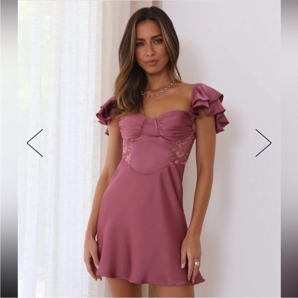 NEW Hello Molly Dance With You Satin Mini Dress size XL US 10